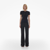 Helmut Lang Black Twisted T-shirt In Basalt Black