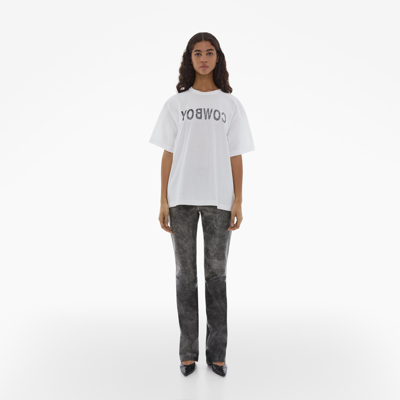 Helmut Lang Cowboy Tee In White