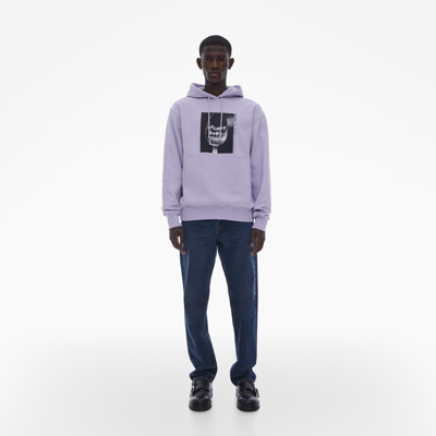 Helmut Lang Purple Photo Hoodie In Lilac