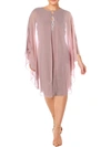 Slny Plus Womens 2pc Rhinestone Cocktail And Party Dress In Multi