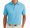 JOHNNIE-O MEN'S BIRDIE BLUE POLO IN SKY BLUE