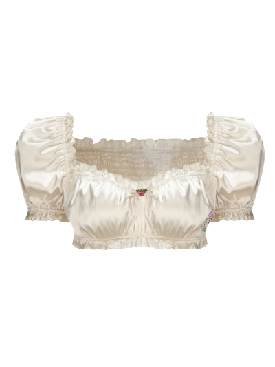Nana Jacqueline Isabella Silk Top In White