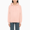 Apc Embroidered Drawstring Hoodie In Pink