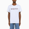 Alexander Mcqueen Logo Cotton T-shirt In Grey