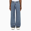 ALEXANDER MCQUEEN BLUE WASHED JEANS WITH PLEATS,754545QVY50/N_ALEXQ-4001_202-50