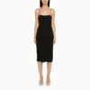 Rotate Birger Christensen Crystal-embellished Tulle Midi Dress In Black