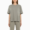 ENTIRE STUDIOS ORGANIC COTTON GREY T-SHIRT,ES2252CO/N_ENTST-RH_323-XS