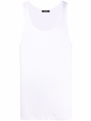 Tom Ford Man White Tank Tops In White