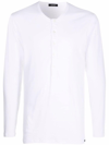 Tom Ford Henley T-shirt Ivory In White