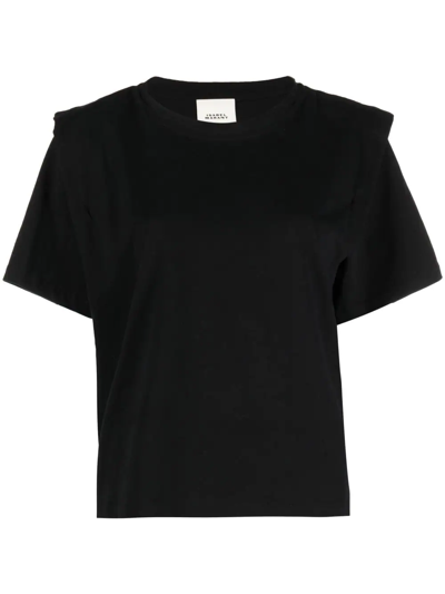 Isabel Marant Crew Neck Short-sleeved T-shirt In Black