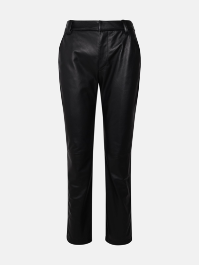 Ferrari Black Leather Pants