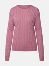 Polo Ralph Lauren Maglia Julianna Trecce In Pink