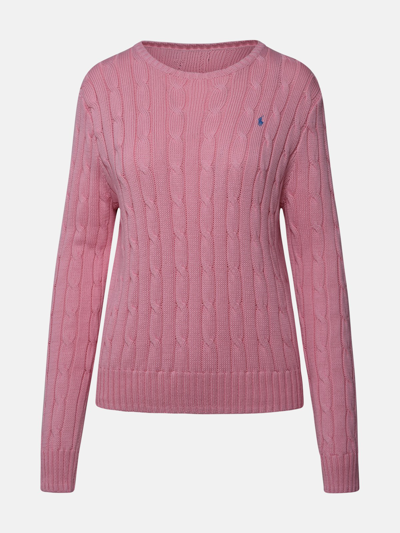 POLO RALPH LAUREN JULIANNA PINK COTTON SWEATER