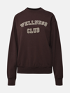 SPORTY AND RICH BROWN COTTON SWEATSHIRT
