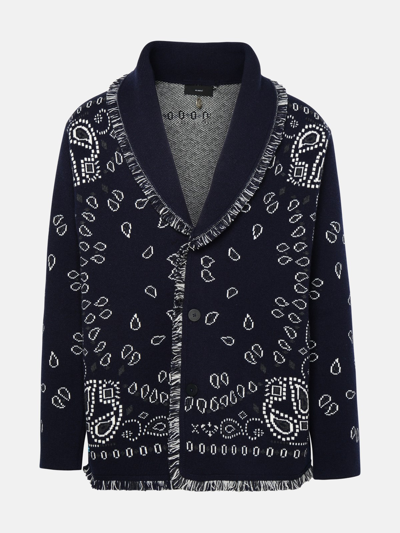 Alanui Cardigan Bandana In Blue