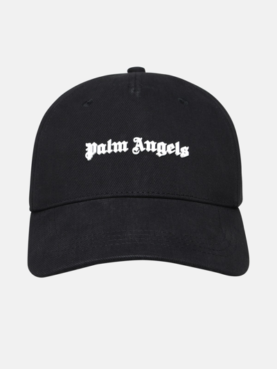 Palm Angels Kids' Black Cotton Cap