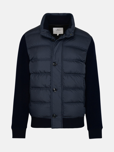 Woolrich Blue Wool Blend Jacket
