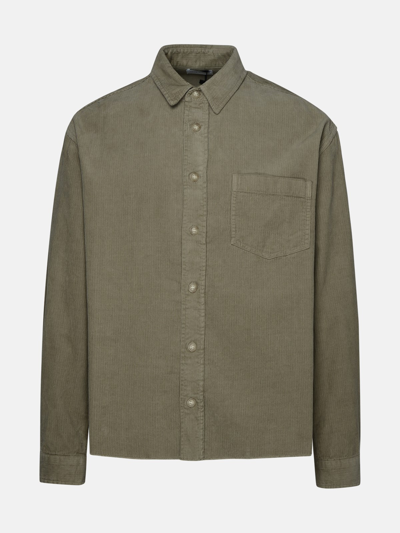 John Elliott Hemy Shirt In Beige Corduroy