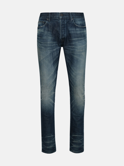 John Elliott Blue Cotton Jeans