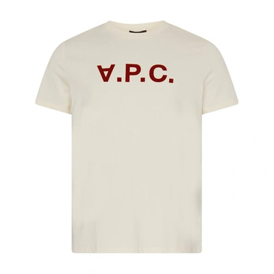 Apc Vpc Color H T-shirt In Cream