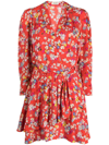 ZADIG & VOLTAIRE ROGERS FLORAL-PRINT MINIDRESS