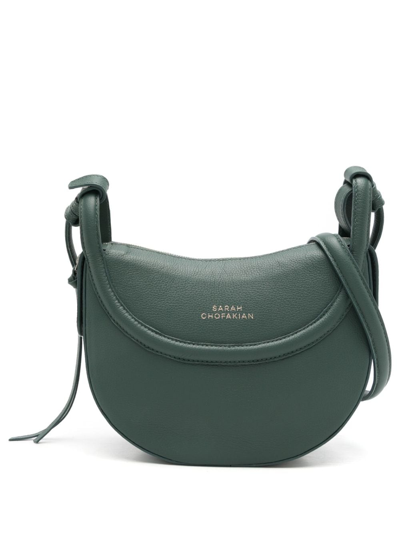 Sarah Chofakian Pollie Leather Crossbody Bag In Green