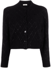 Sandro Cabaret Wool Blend Cardigan In Black