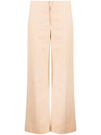 Isabel Marant Mid-rise Straight-leg Trousers In Yellow