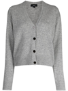 THEORY BUTTON-DOWN WOOL-CASHMERE CARDIGAN