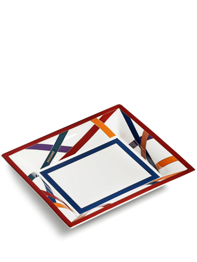 Missoni Nastri Logo-print Tray In White