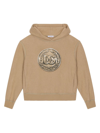 Dolce & Gabbana Hoodie With Coin Print In Neutrals