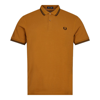 Fred Perry Twin Tipped Polo Shirt In Black