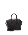 Givenchy Antigona Mini Sugar Leather Satchel Bag In Black