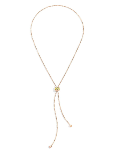 Pomellato 18kt Rose Gold Iconica Peridot Lariat Necklace