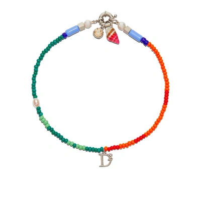 Dsquared2 D2 Charm Necklace In Multicolor