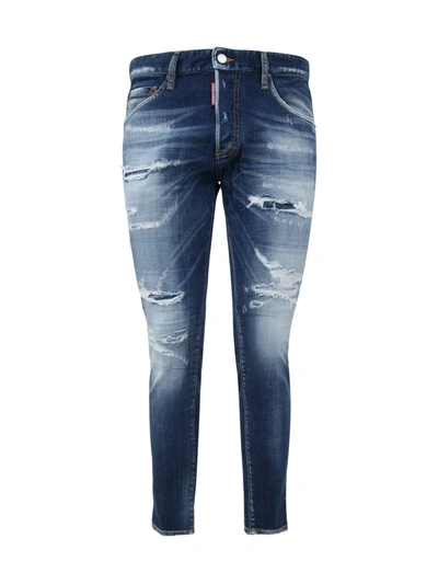 Dsquared2 Sexy Twist Jean In Blue Navy