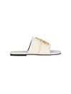 Jw Anderson 10mm Anchor Padded Slide Sandals In Beige