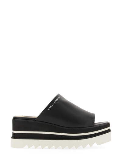 Stella Mccartney Sneak-elyse Platform Slide Sandal In Black