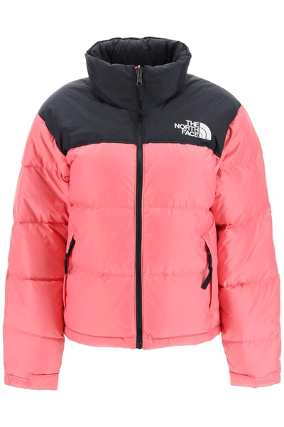 The North Face 1996 Retro Nuptse Down Jacket In Cosmo Pink (black)