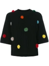 FENDI POM POM KNITTED TOP,FZZ988OZO12142577