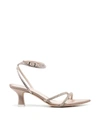 3juin Crystal-embellished Low-heel Sandals In Pink &amp; Purple