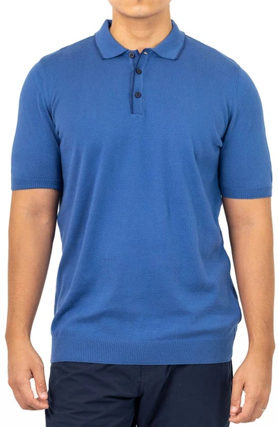 Vellapais Marlight Cotton Polo In Blue