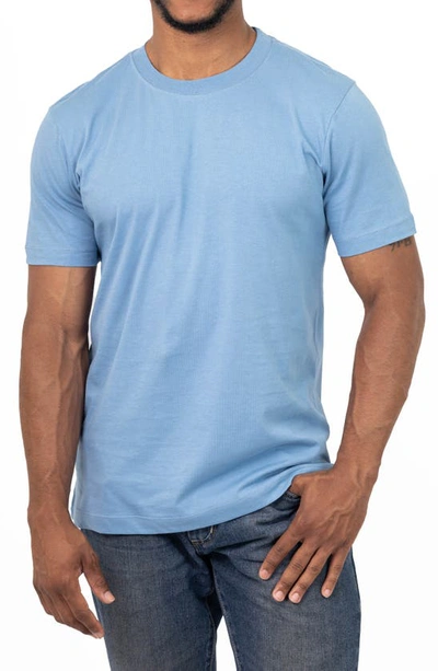 Vellapais Calista Crewneck Cotton T-shirt In Blue