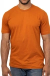 Vellapais Calista Crewneck Cotton T-shirt In Dark Orange