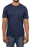 Vellapais Calista Crewneck Cotton T-shirt In Navy Blue