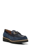 Donald Pliner Clio Slip-on Chunky Loafer In Navy