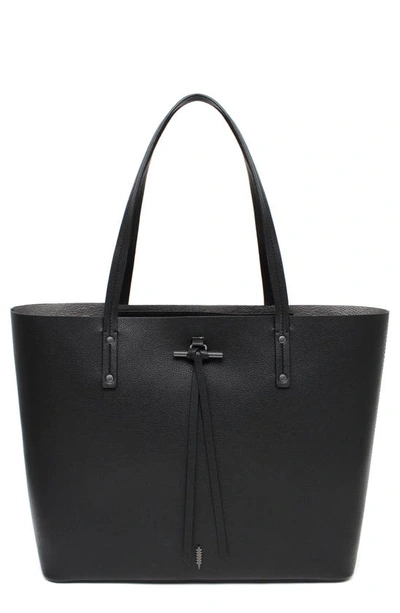 Thacker Fran Leather Tote In Black