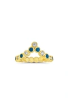 Sterling Forever Cubic Zirconia Mylah Ring In Gold