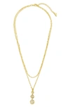 Sterling Forever Amy Layered Necklace In Gold
