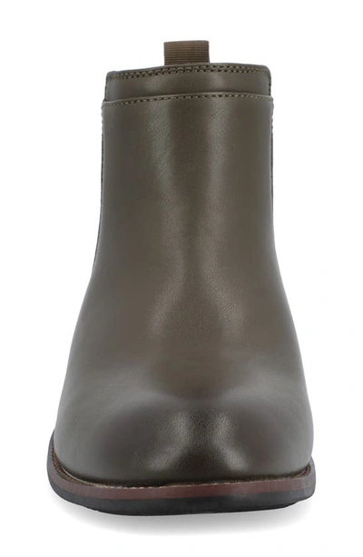 Vance Co. Landon Chelsea Dress Boot In Olive